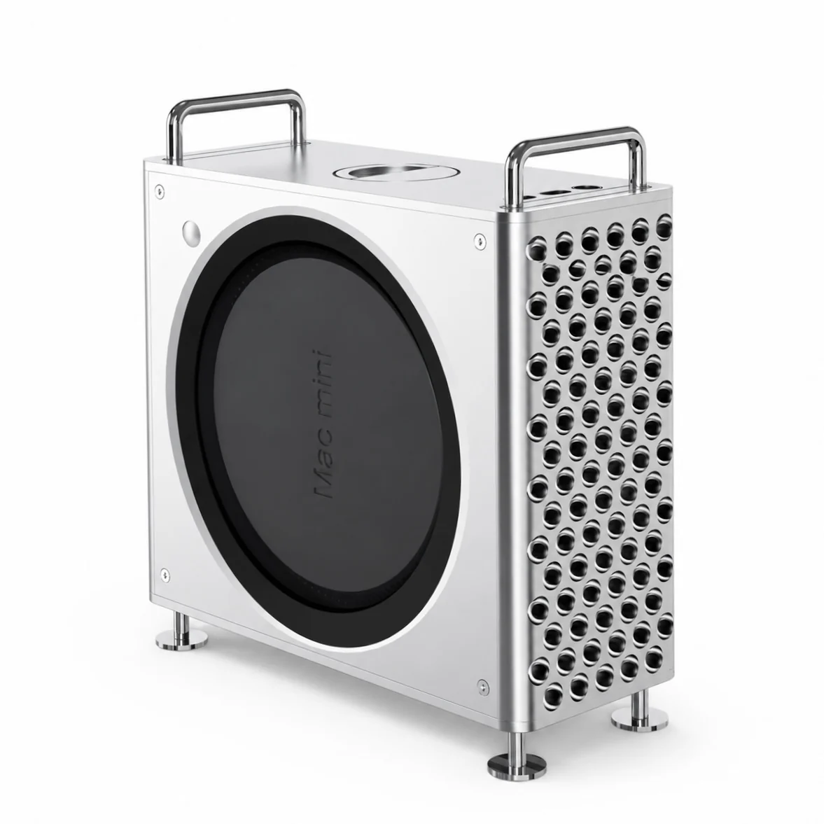 ZEERA MacForge CNC Aluminum Case for Apple Mac Studio & Mac mini – Mac Pro Style Enclosure & Cooling Stand